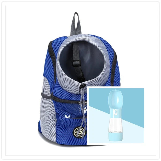 Dog Carrier Backpack Breathable Mesh Peek Window Oxford Cloth