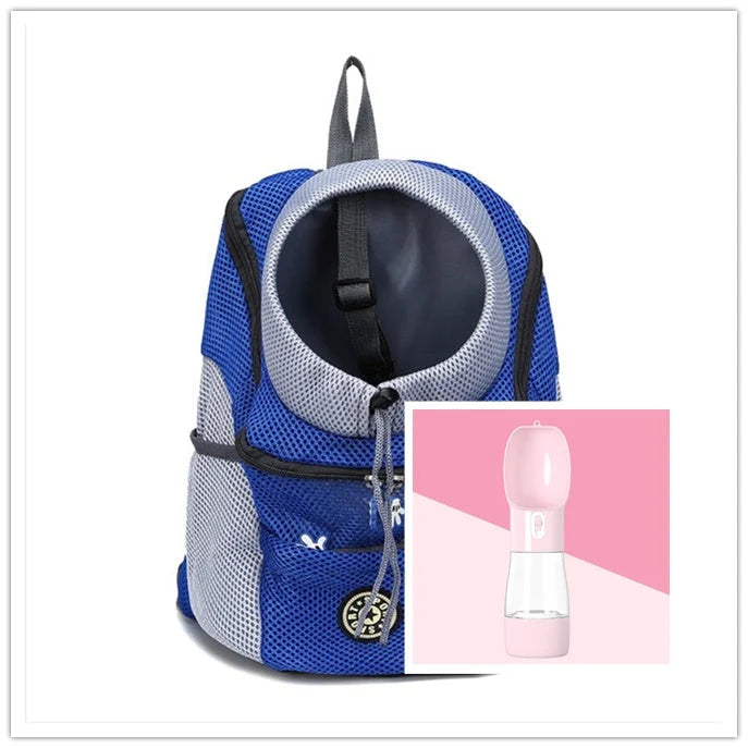 Dog Carrier Backpack Breathable Mesh Peek Window Oxford Cloth
