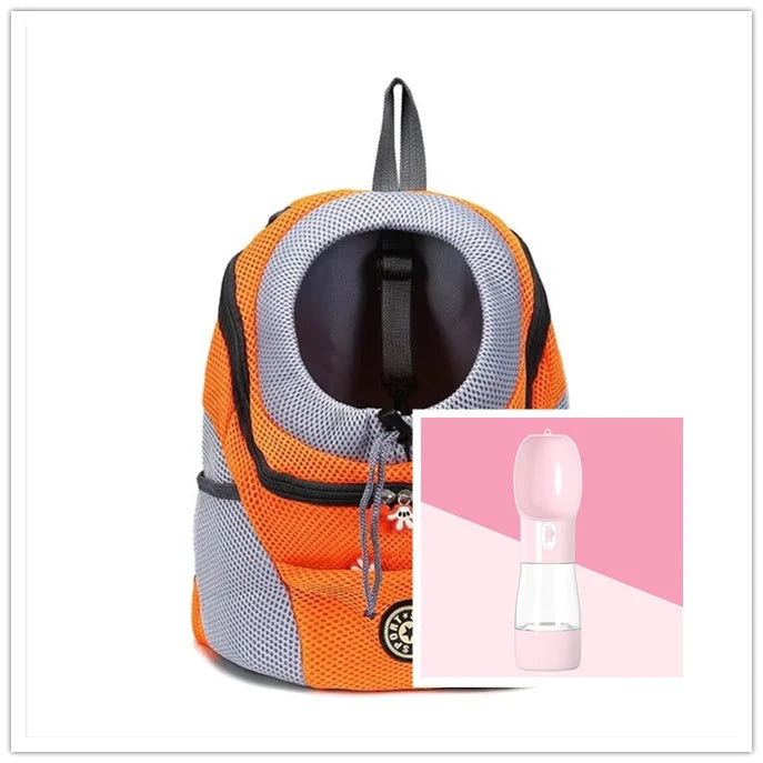 Dog Carrier Backpack Breathable Mesh Peek Window Oxford Cloth