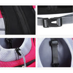 Dog Carrier Backpack Breathable Mesh Peek Window Oxford Cloth