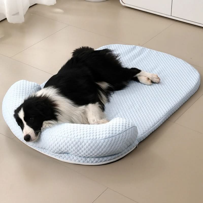 Dog & Cat Bed Cooling Silk Foam Filling & Washable Cover