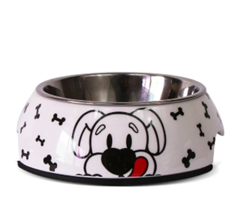 Dog & Cat Bowl Stainless Steel Insert Colorful Designs