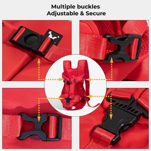 Dog & Cat Carrier Backpack Waterproof Breathable Adjustable Straps