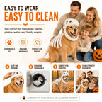 Dog & Cat Costume 3D Skeleton Hood Stretch Plush