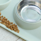 Dog & Cat Double Bowl Stainless Steel & BPA-Free