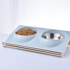 Dog & Cat Double Bowl Stainless Steel & BPA-Free