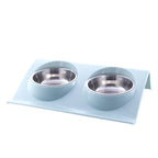 Dog & Cat Double Bowl Stainless Steel & BPA-Free