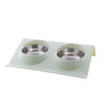 Dog & Cat Double Bowl Stainless Steel & BPA-Free