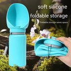 Dog & Cat Water Bottle Foldable Silicone Leak-Proof 550ml