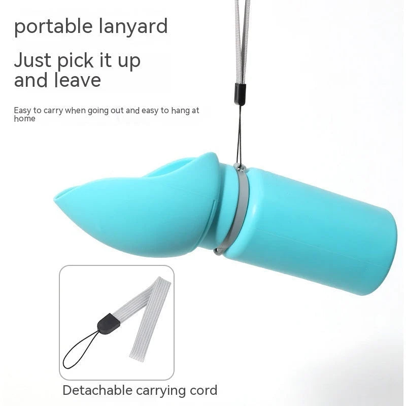 Dog & Cat Water Bottle Foldable Silicone Leak-Proof 550ml