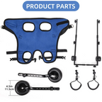 Dog & Cat Wheelchair Adjustable Height & Rear-Leg Support