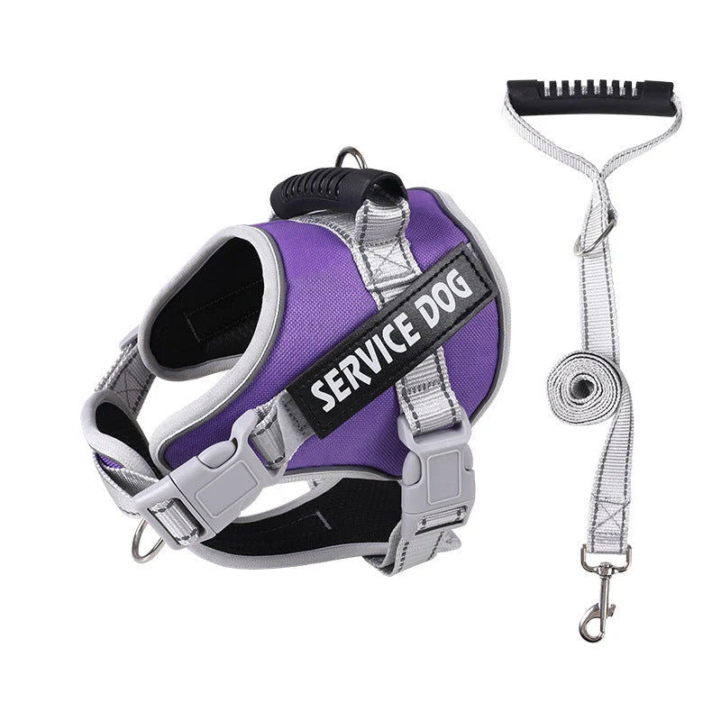 Dog Chest Strap Adjustable Cloth With Matching Traction Rope
