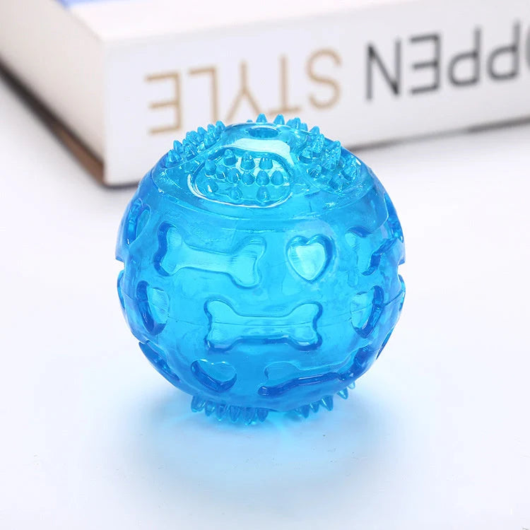 Dog Chew Ball Durable Spiky Squeaky