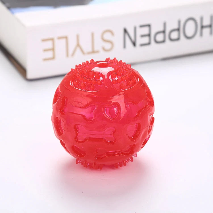 Dog Chew Ball Durable Spiky Squeaky