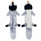 Dog Chew Toy Durable Fleece Mess-Free Squeaker & Crinkle
