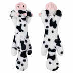 Dog Chew Toy Durable Fleece Mess-Free Squeaker & Crinkle