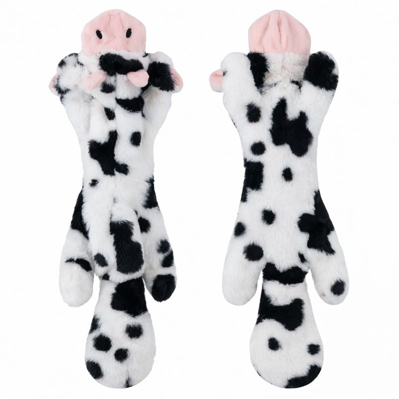 Dog Chew Toy Durable Fleece Mess-Free Squeaker & Crinkle