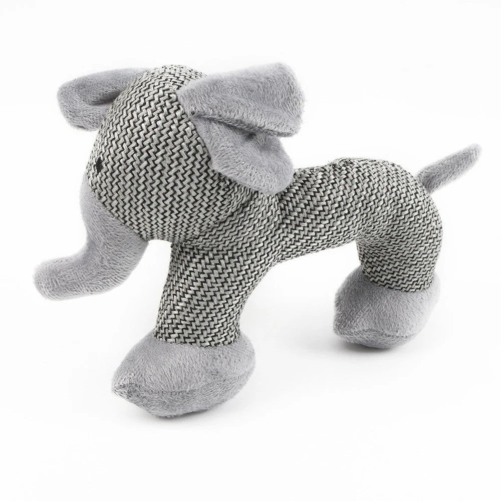 Dog Chew Toy Plush Built-In Squeaker Dental Care