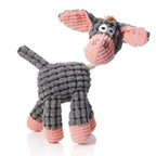 Dog Chew Toy Rope-Textured Velvet Plush Built-In Squeaker