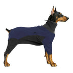 Dog Coat Fleece-Lined Quilted Zipper Closure