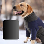 Dog Coat Fleece-Lined Quilted Zipper Closure