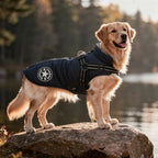 Dog Coat Insulated Water-Repellent Built-In Harness & Reflective Trim