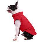 Dog Coat Weather-Resistant Fleece Adjustable Fit & Leash Ring