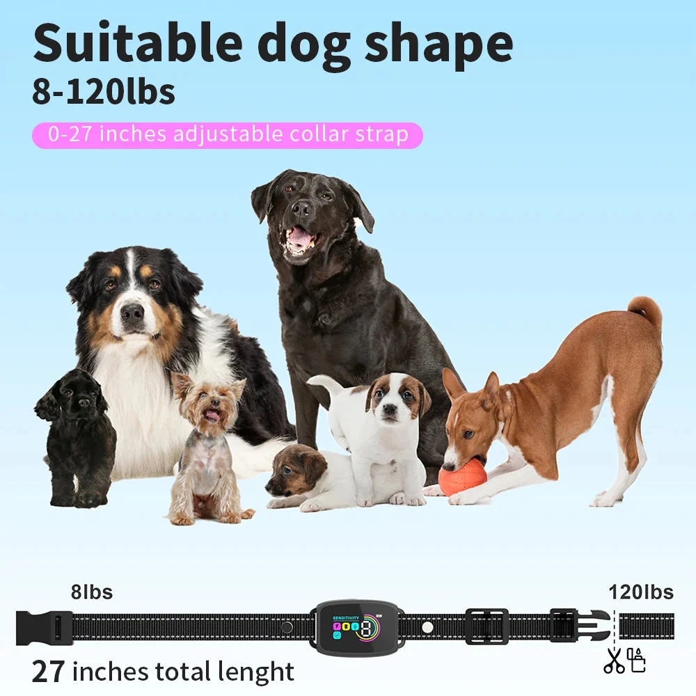 Dog Collar AI Bark Detection Waterproof USB Rechargeable