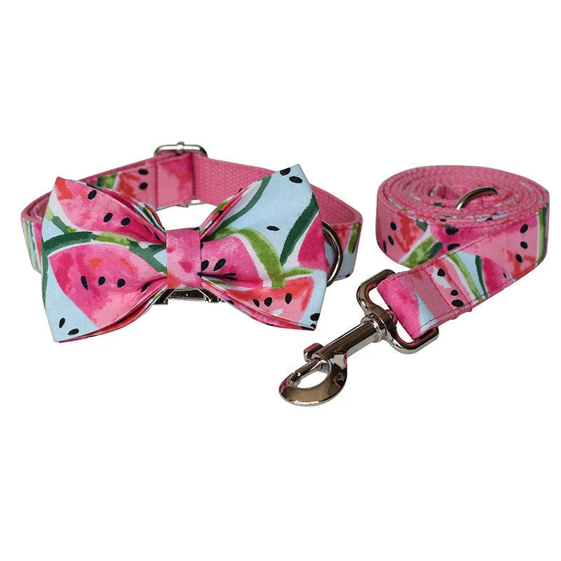 Dog Collar & Leash Set Adjustable Washable Eco-Friendly