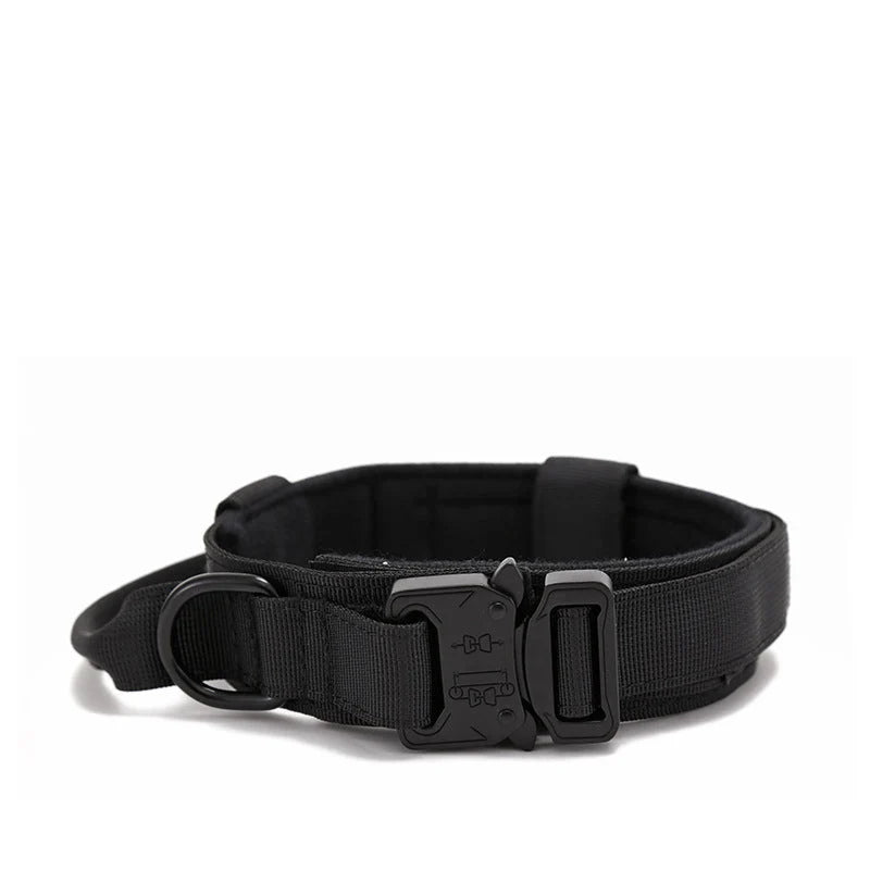 Dog Collar & Leash Set Tactical Imitation Nylon Adjustable