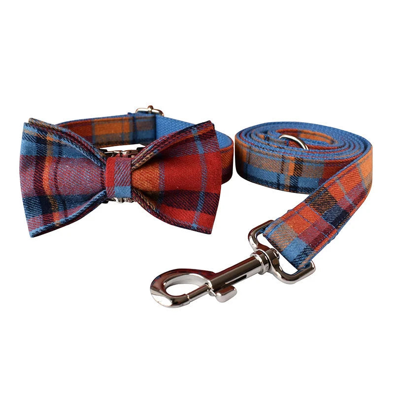 Dog Collar Velvet Cotton-Lined Alloy Buckle