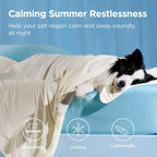 Dog Cooling Blanket Breathable Air-Core Fill Machine Washable