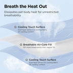 Dog Cooling Blanket Breathable Air-Core Fill Machine Washable