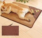 Dog Cooling Mat Breathable Soft Sponge Non-Slip Roll-Up