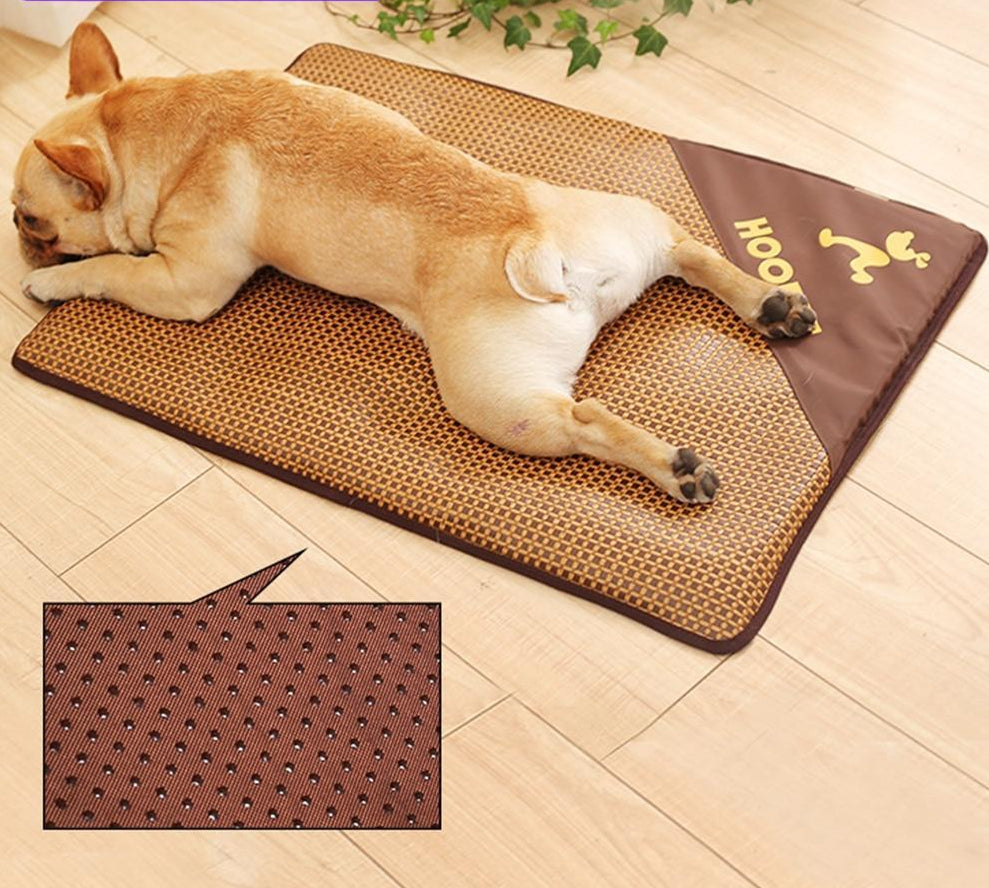 Dog Cooling Mat Breathable Soft Sponge Non-Slip Roll-Up