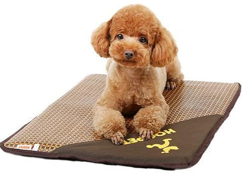 Dog Cooling Mat Breathable Soft Sponge Non-Slip Roll-Up