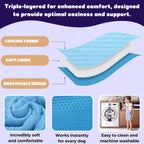 Dog Cooling Mat Gel-Free Cooling Fabric & Machine Washable