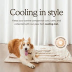 Dog Cooling Mat Gel-Free Cooling Fabric & Machine Washable