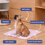 Dog Cooling Mat Gel-Free Cooling Fabric & Machine Washable