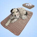 Dog Cooling Mat Ice Silk & Self-Cooling Gel