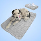Dog Cooling Mat Ice Silk & Self-Cooling Gel