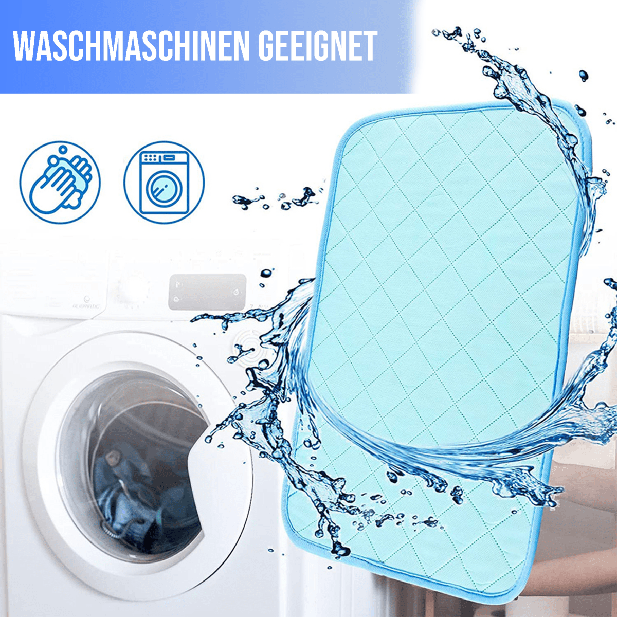 Dog Cooling Mat Pressure-Activated Gel Non-Slip & Machine Washable