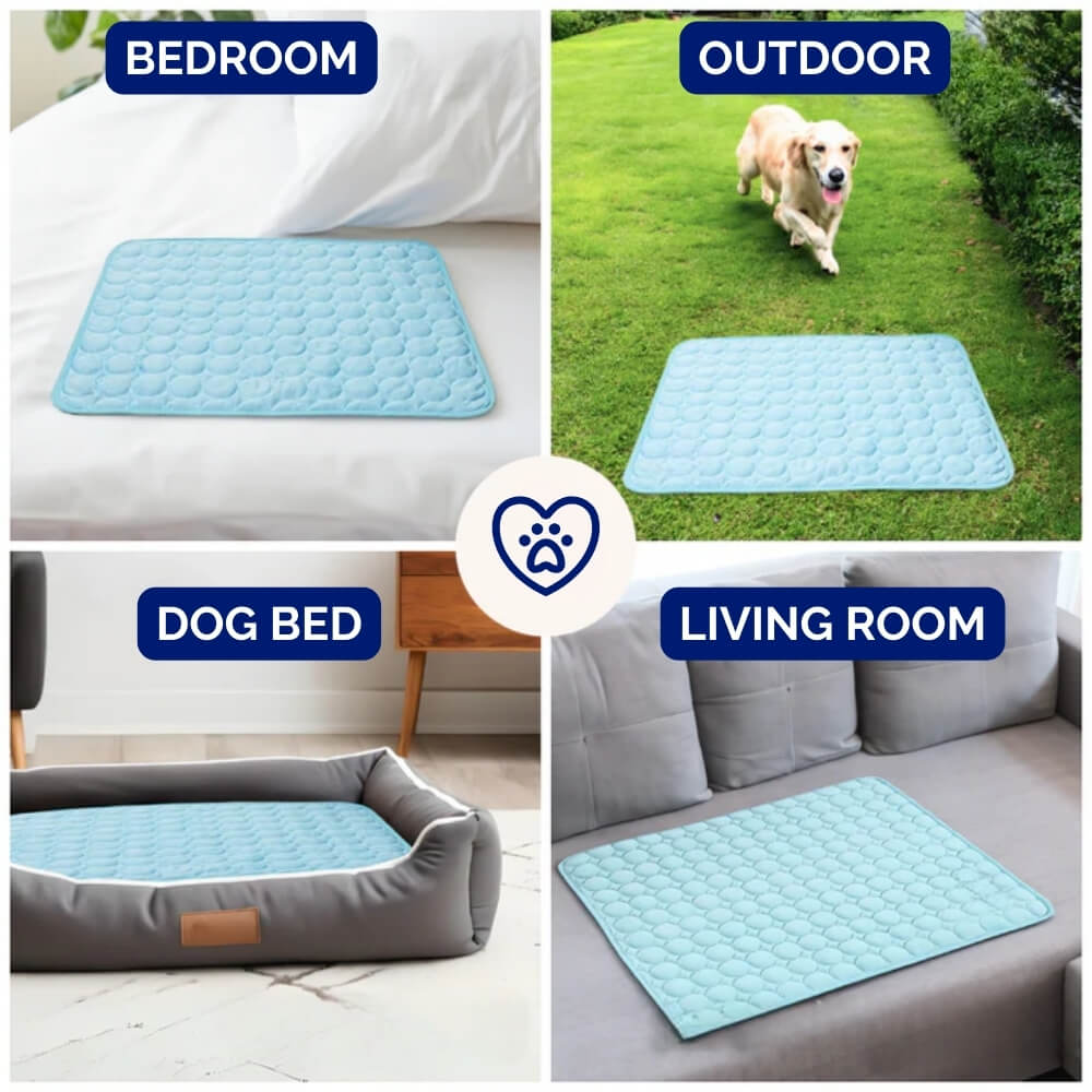 Dog Cooling Mat Pressure-Activated Lightweight & Portable