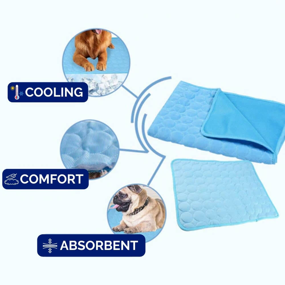 Dog Cooling Mat Pressure-Activated Lightweight & Portable