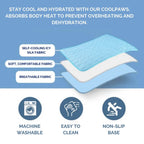 Dog Cooling Mat Pressure-Activated Lightweight & Portable