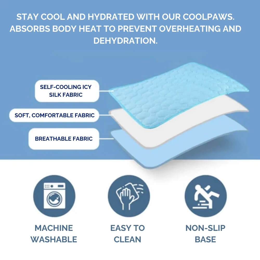 Dog Cooling Mat Pressure-Activated Lightweight & Portable