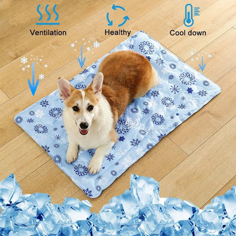 Dog Cooling Mat Self-Cooling Gel Waterproof Foldable