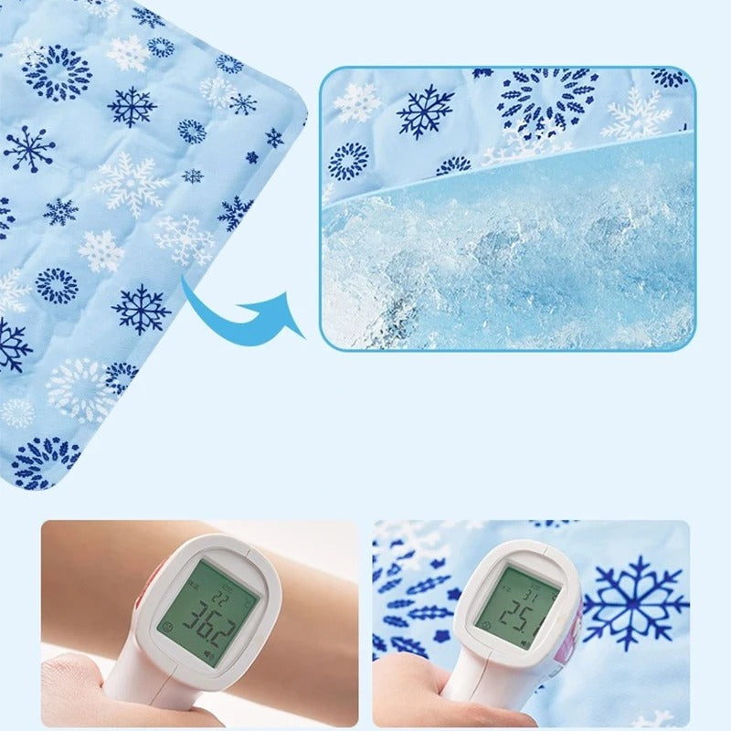 Dog Cooling Mat Self-Cooling Gel Waterproof Foldable