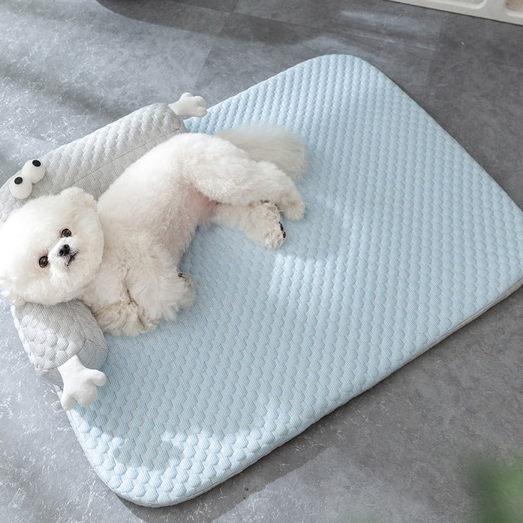 Dog Cooling Mat Silk Top Easy Wipe Clean