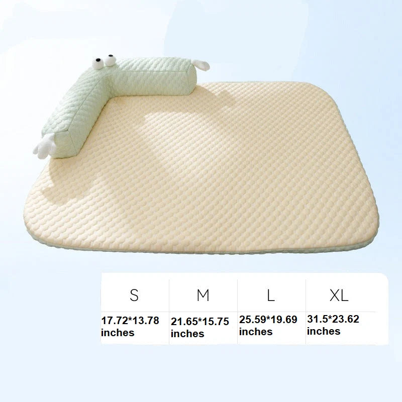 Dog Cooling Mat Silk Top Easy Wipe Clean